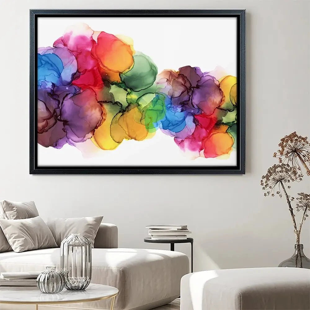 Watercolour Rainbow Curve Canvas Print Watercolour Rainbow Curve Canvas Print wall art product Rudchenko Liliia / Shutterstock