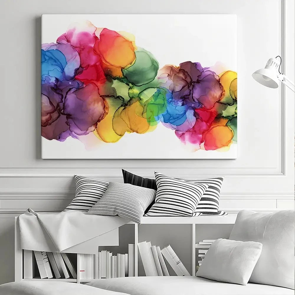 Watercolour Rainbow Curve Canvas Print Watercolour Rainbow Curve Canvas Print wall art product Rudchenko Liliia / Shutterstock