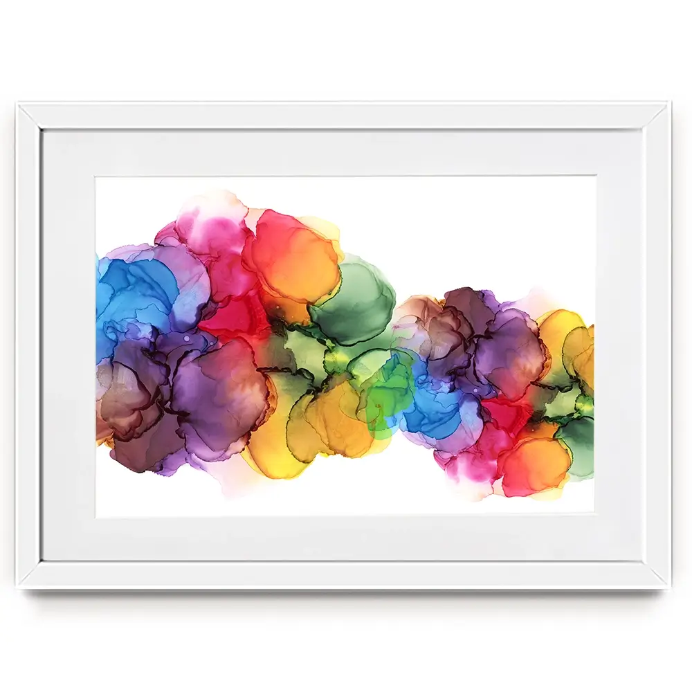 Watercolour Rainbow Curve Framed Art Print Watercolour Rainbow Curve Framed Art Print wall art product Rudchenko Liliia / Shutterstock