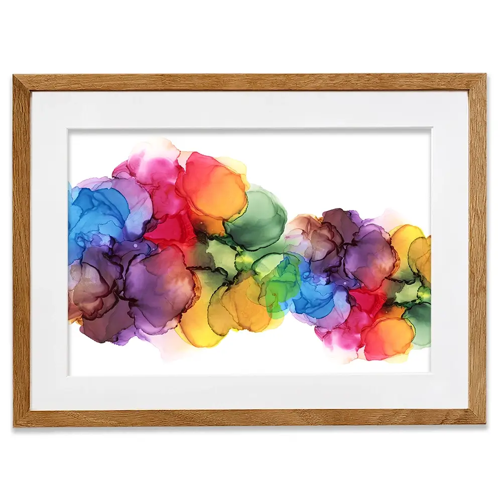 Watercolour Rainbow Curve Framed Art Print Watercolour Rainbow Curve Framed Art Print wall art product Rudchenko Liliia / Shutterstock