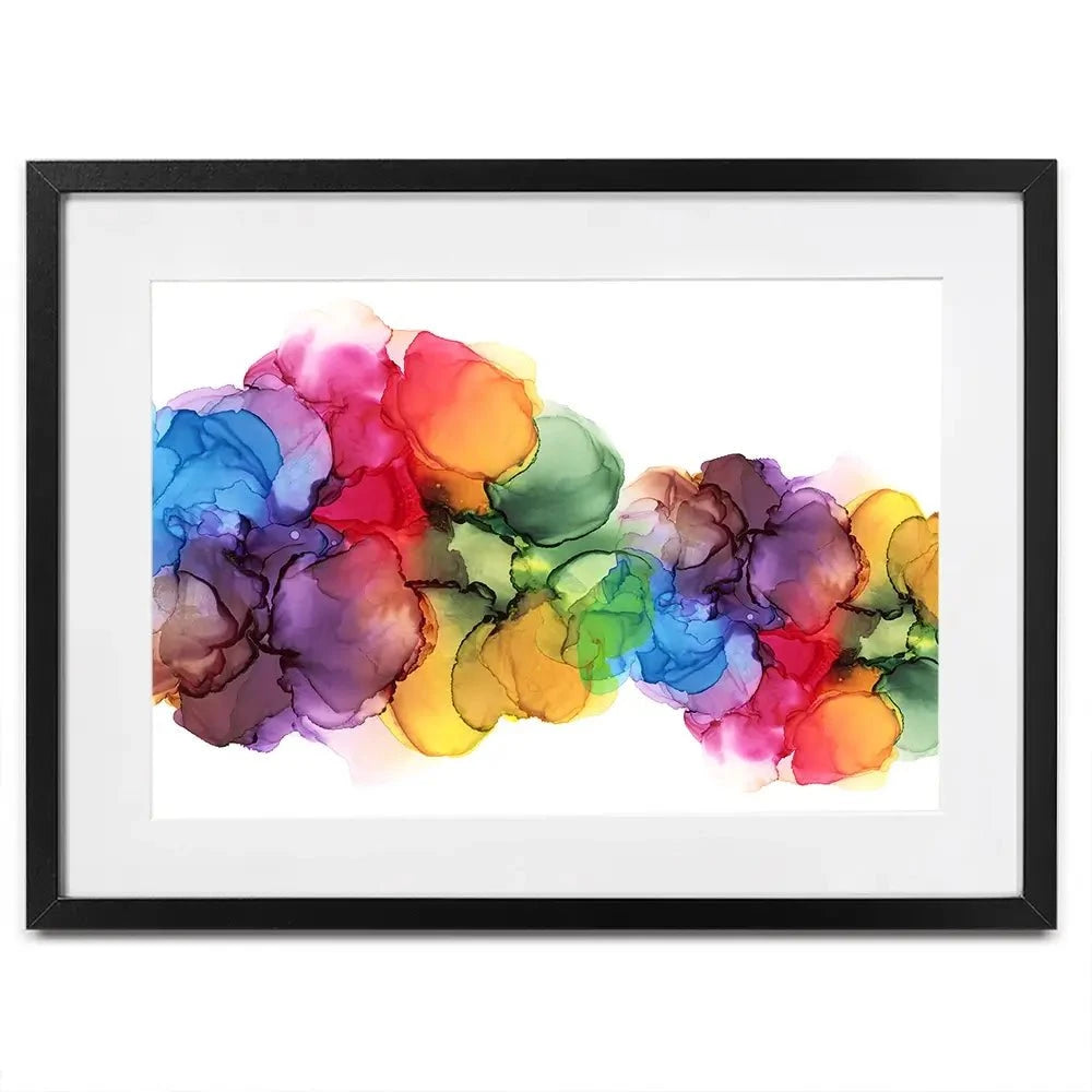 Watercolour Rainbow Curve Framed Art Print Watercolour Rainbow Curve Framed Art Print wall art product Rudchenko Liliia / Shutterstock