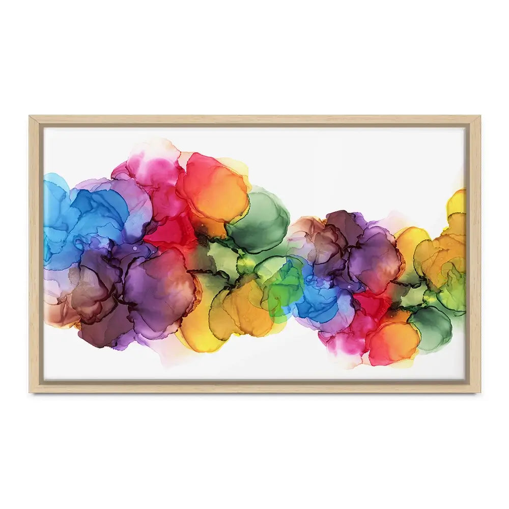 Watercolour Rainbow Curve Oversized Canvas Print Watercolour Rainbow Curve Oversized Canvas Print wall art product Art Print Shop