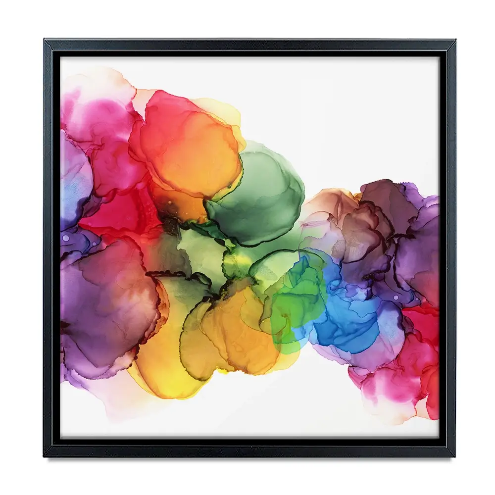 Watercolour Rainbow Curve Square Canvas Print Watercolour Rainbow Curve Square Canvas Print wall art product Rudchenko Liliia / Shutterstock