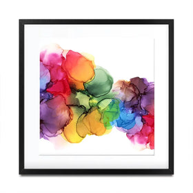 Watercolour Rainbow Curve Square Framed Art Print Watercolour Rainbow Curve Square Framed Art Print wall art product Rudchenko Liliia / Shutterstock
