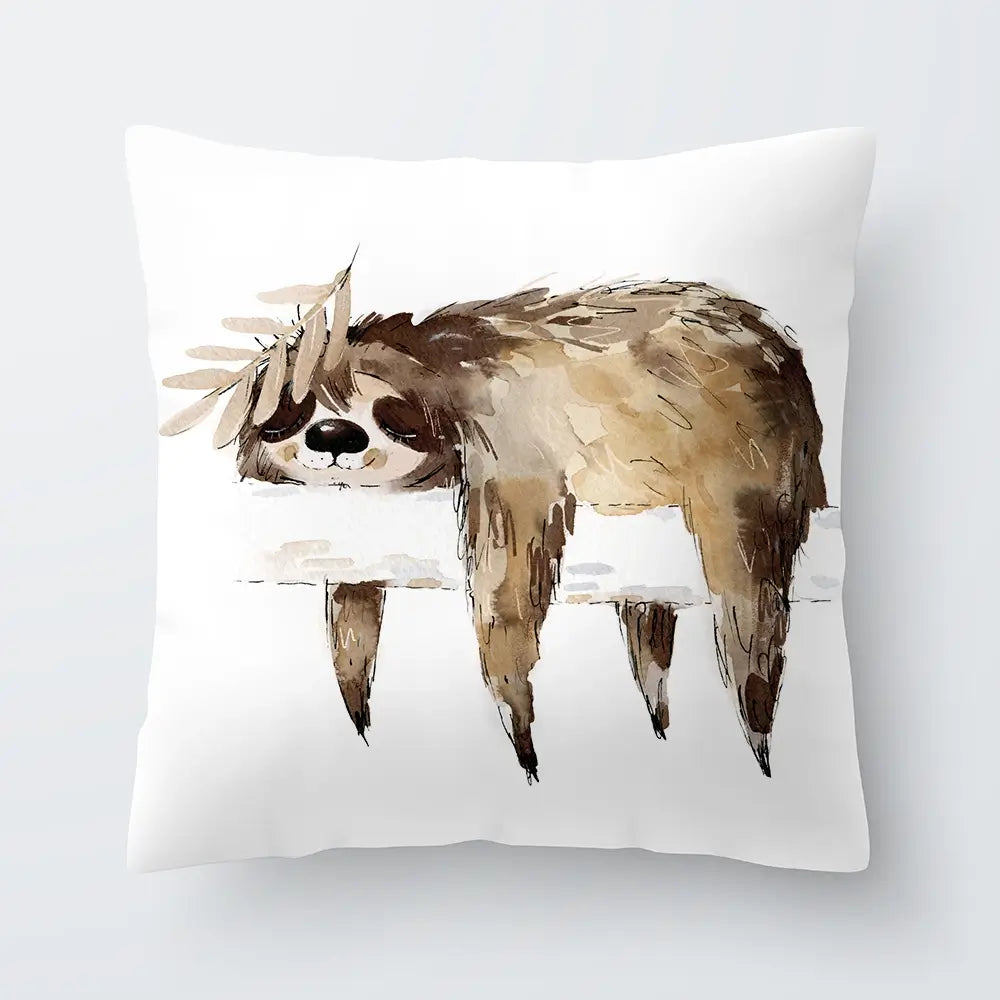 Watercolour Sloth Illustration Cushion Watercolour Sloth Illustration Cushion wall art product Natallia Bushuyeva / Shutterstock