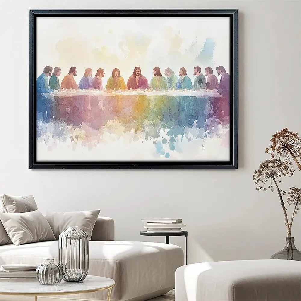 Watercolour Supper Canvas Print Watercolour Supper Canvas Print wall art product Petals Prints Design - Independent