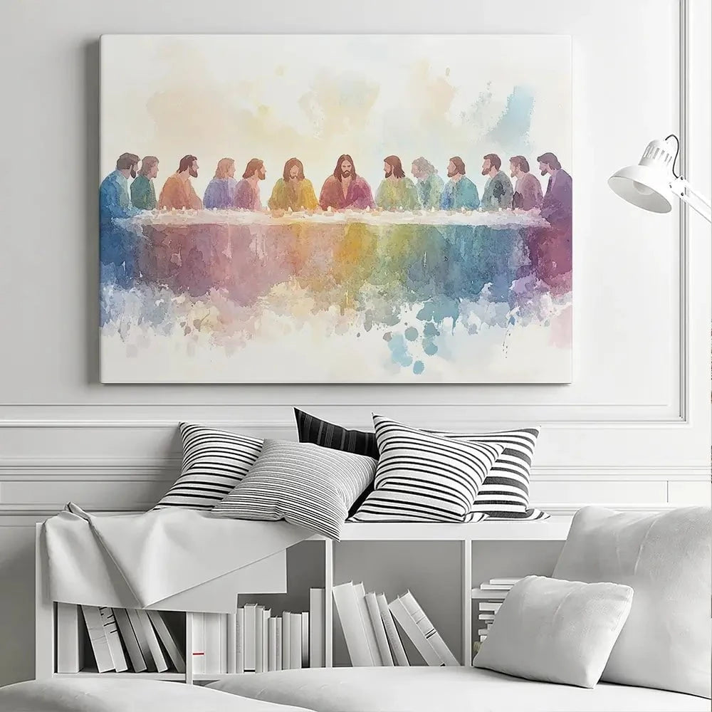 Watercolour Supper Canvas Print Watercolour Supper Canvas Print wall art product Petals Prints Design - Independent