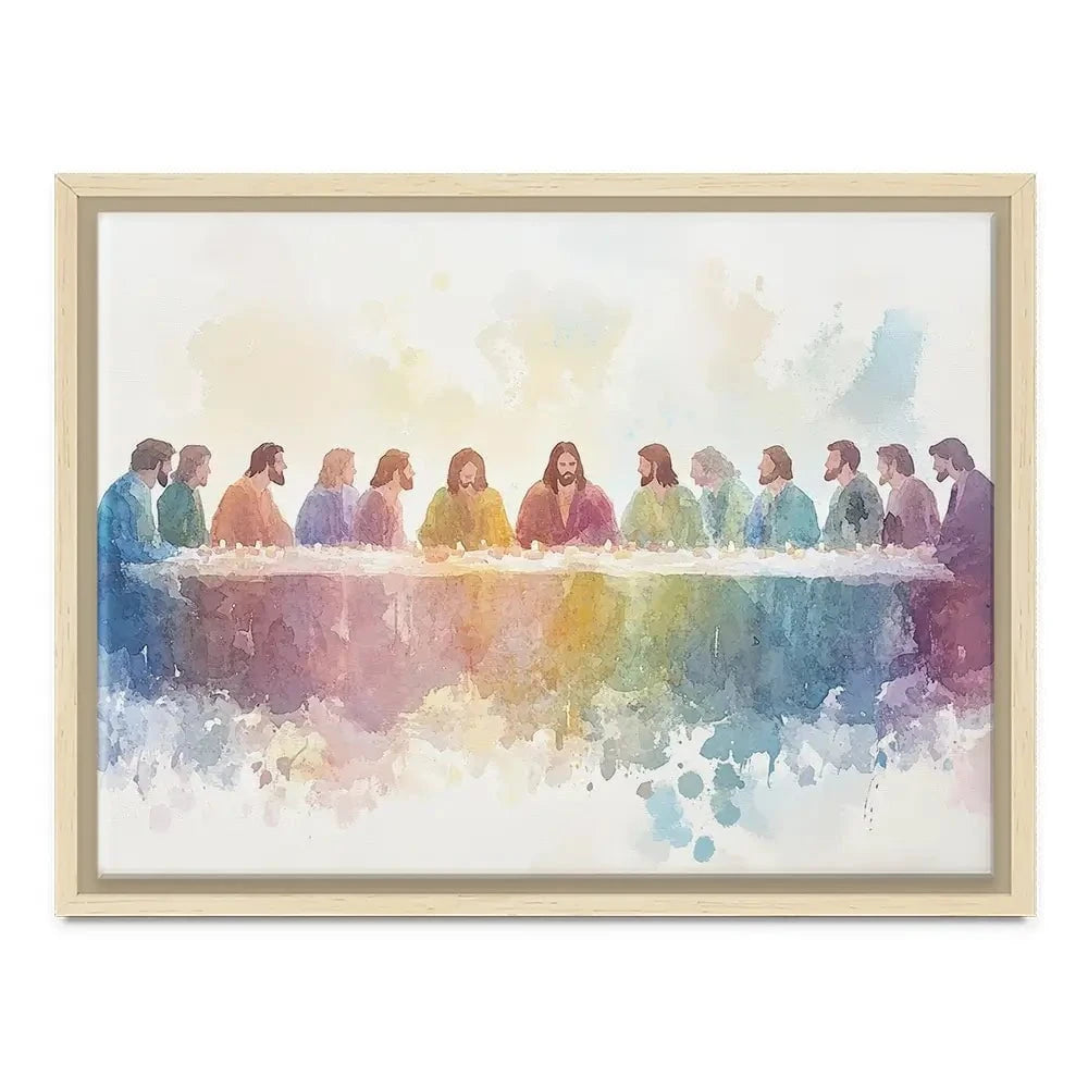 Watercolour Supper Canvas Print Watercolour Supper Canvas Print wall art product Petals Prints Design - Independent