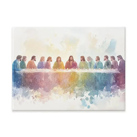 Watercolour Supper Canvas Print Watercolour Supper Canvas Print wall art product Petals Prints Design - Independent