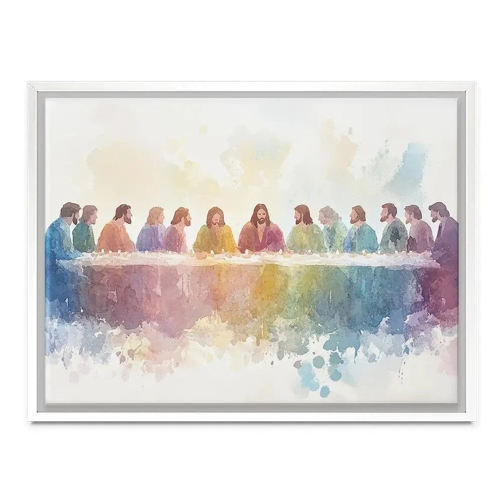 Watercolour Supper Canvas Print Watercolour Supper Canvas Print wall art product Petals Prints Design - Independent