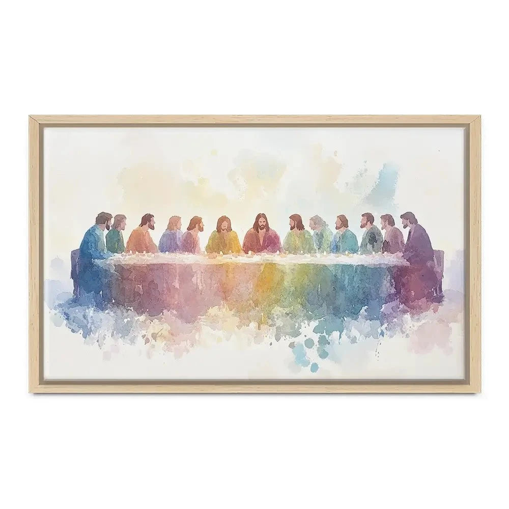 Watercolour Supper Canvas Print Watercolour Supper Canvas Print wall art product Petals Prints Design - Independent