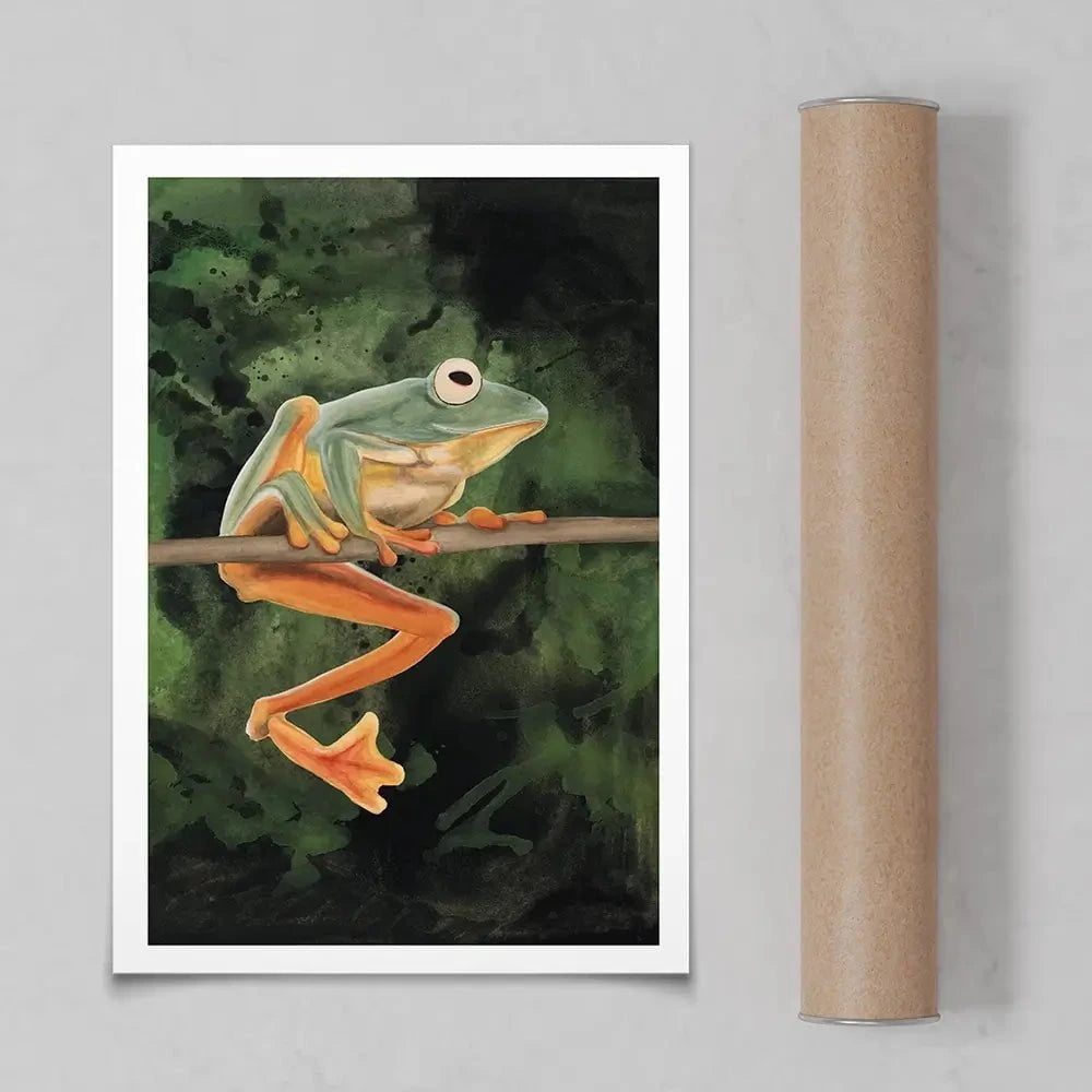 Watercolour Tree Frog Art Print Watercolour Tree Frog Art Print wall art product Michael Willett