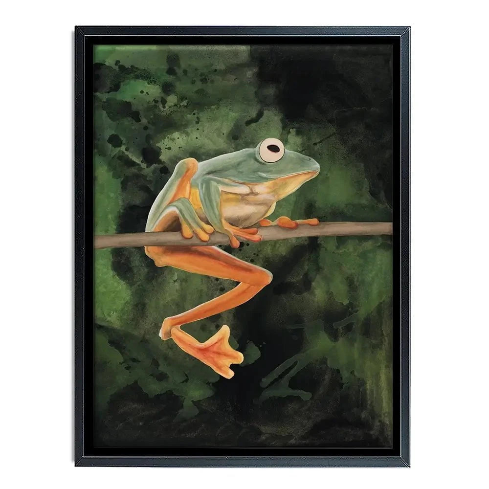 Watercolour Tree Frog Canvas Print Watercolour Tree Frog Canvas Print wall art product Michael Willett
