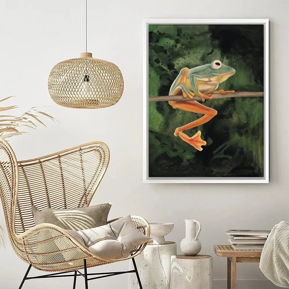 Watercolour Tree Frog Canvas Print Watercolour Tree Frog Canvas Print wall art product Michael Willett