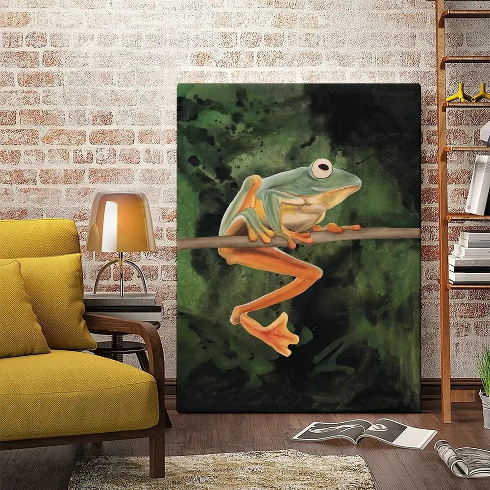 Watercolour Tree Frog Canvas Print Watercolour Tree Frog Canvas Print wall art product Michael Willett