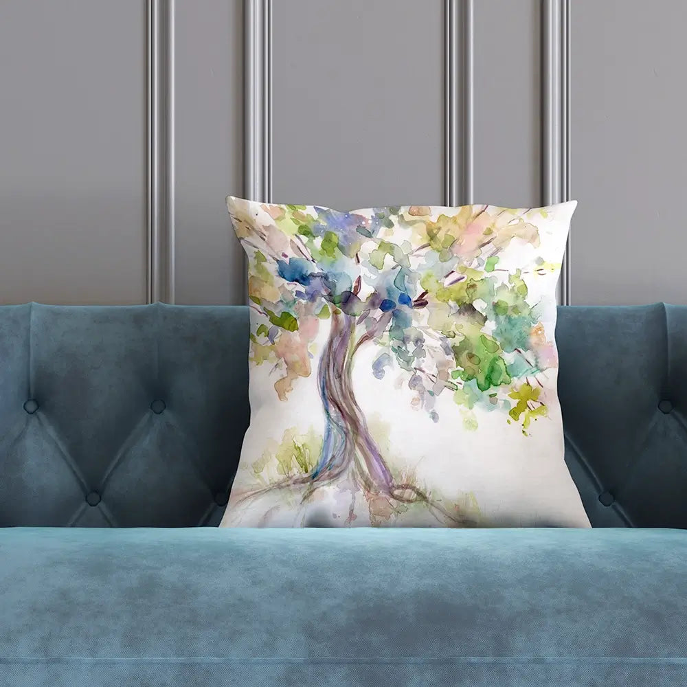 Watercolour Tree Of Life Cushion Watercolour Tree Of Life Cushion wall art product Carol Robinson