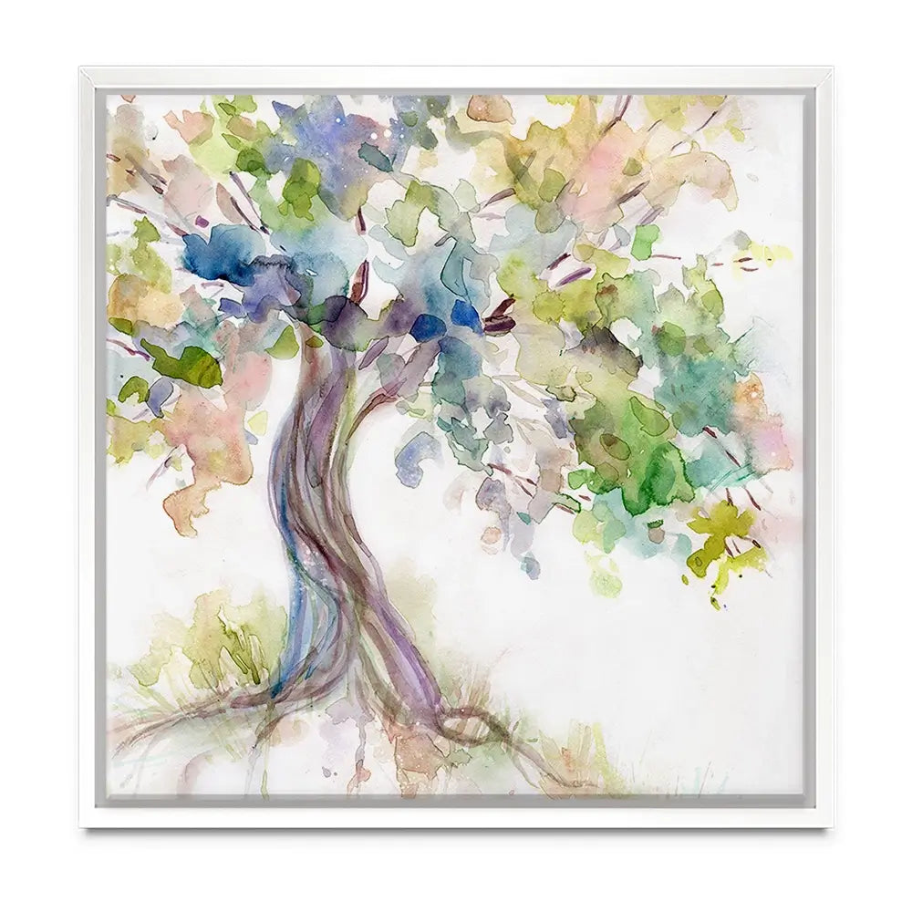 Watercolour Tree Of Life Oversized Square Canvas Print Watercolour Tree Of Life Oversized Square Canvas Print wall art product Carol Robinson