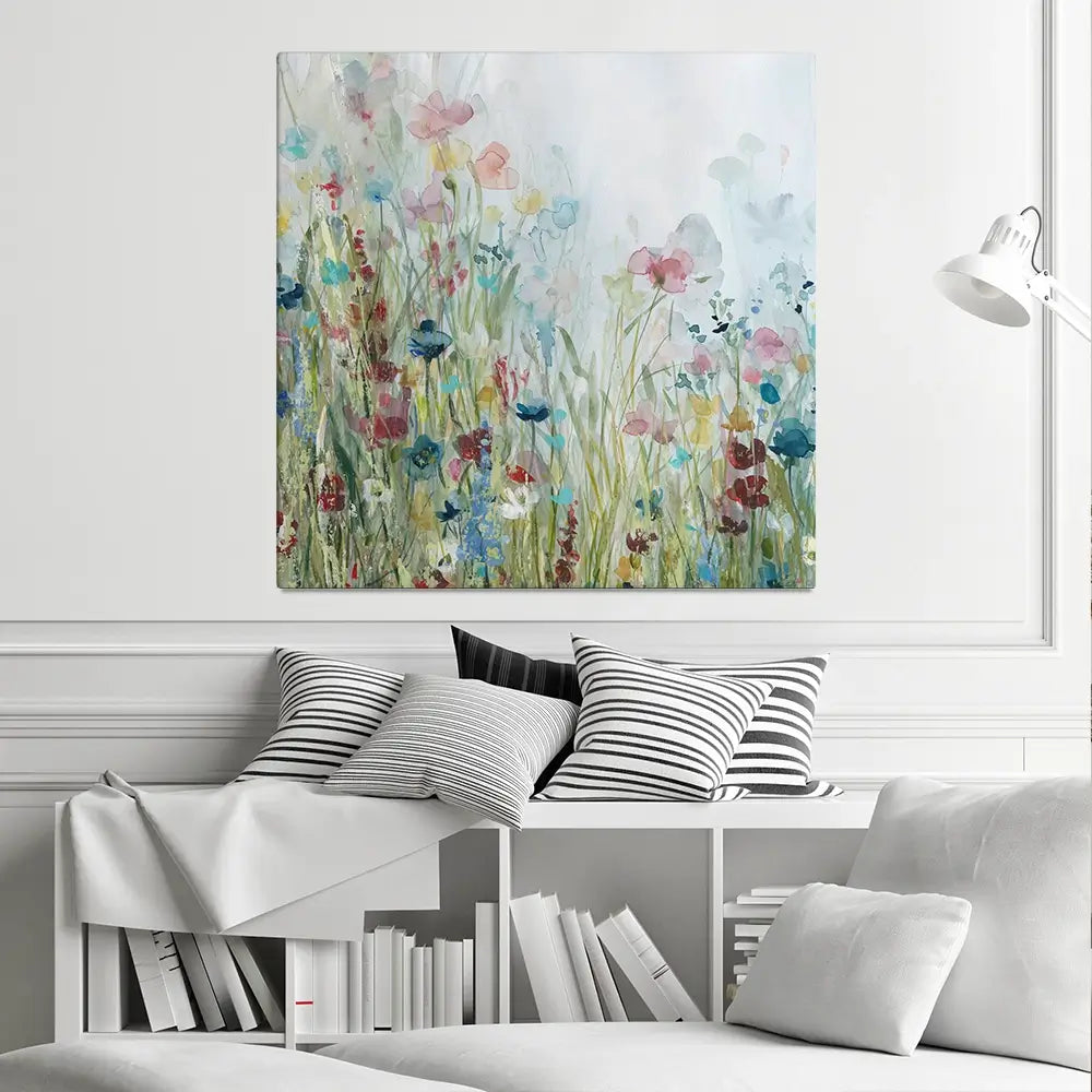 Watercolour Wildflower Meadow Canvas Print Watercolour Wildflower Meadow Canvas Print wall art product Carol Robinson