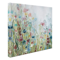 Watercolour Wildflower Meadow Canvas Print wall art product Carol Robinson