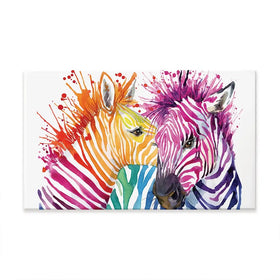 Watercolour Zebra Oversized Canvas Print Watercolour Zebra Oversized Canvas Print wall art product Faenkova Elena / Shutterstock
