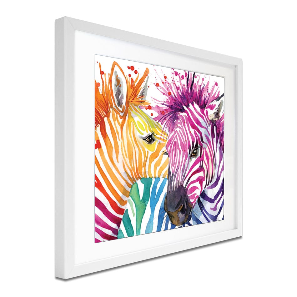 Watercolour Zebra Square Framed Art Print wall art product Faenkova Elena / Shutterstock