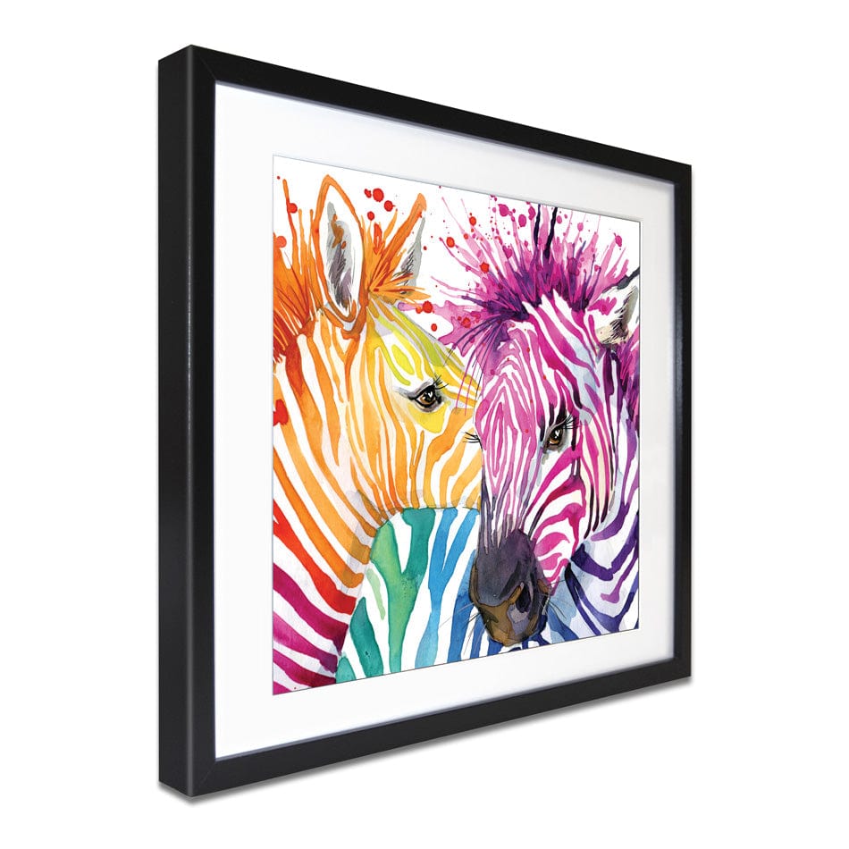 Watercolour Zebra Square Framed Art Print wall art product Faenkova Elena / Shutterstock