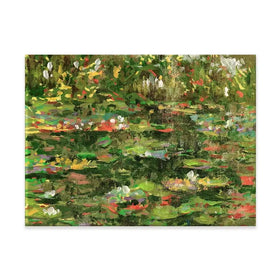 Waterlillies Cascade Canvas Print Waterlillies Cascade Canvas Print wall art product Melissa Wang