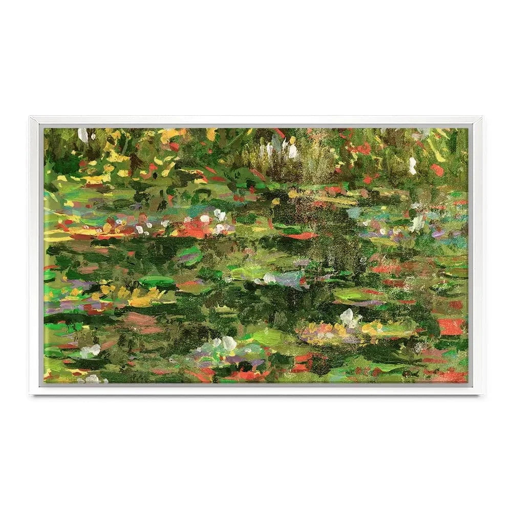 Waterlillies Cascade Canvas Print Waterlillies Cascade Canvas Print wall art product Melissa Wang
