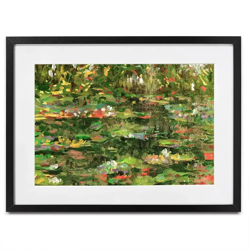 Waterlillies Cascade Framed Art Print Waterlillies Cascade Framed Art Print wall art product Melissa Wang