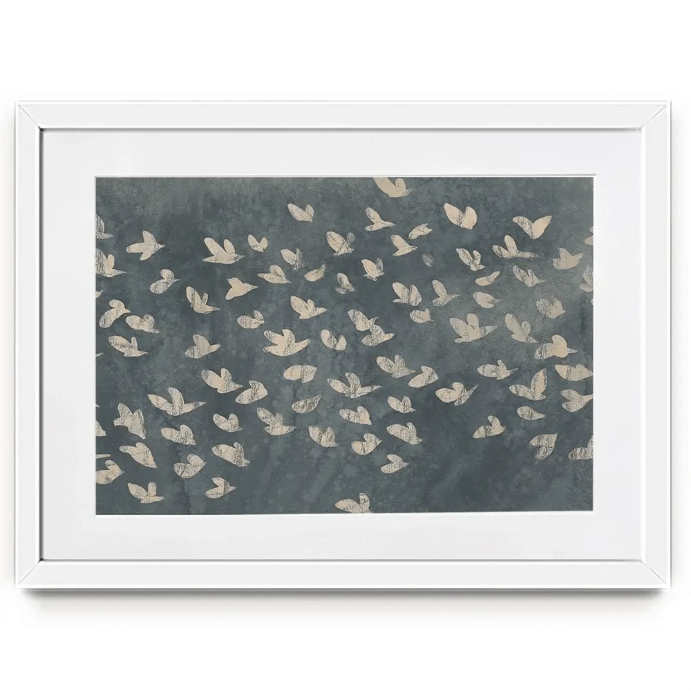 Watermark Flock Framed Art Print Watermark Flock Framed Art Print wall art product June Erica Vess