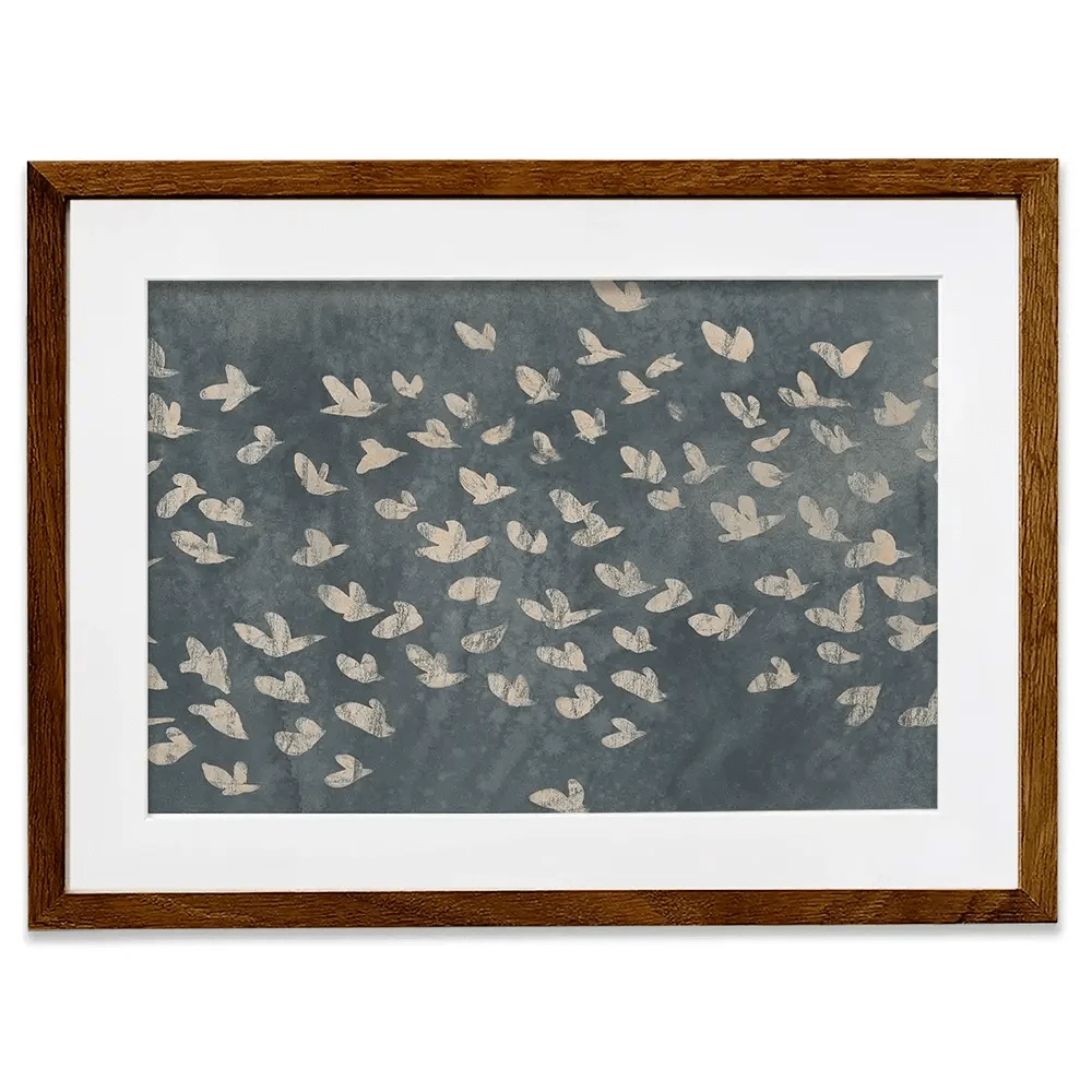 Watermark Flock Framed Art Print Watermark Flock Framed Art Print wall art product June Erica Vess