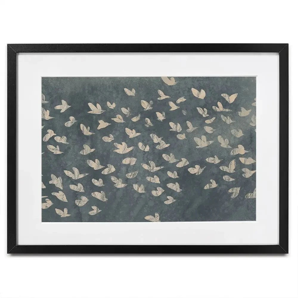 Watermark Flock Framed Art Print Watermark Flock Framed Art Print wall art product June Erica Vess