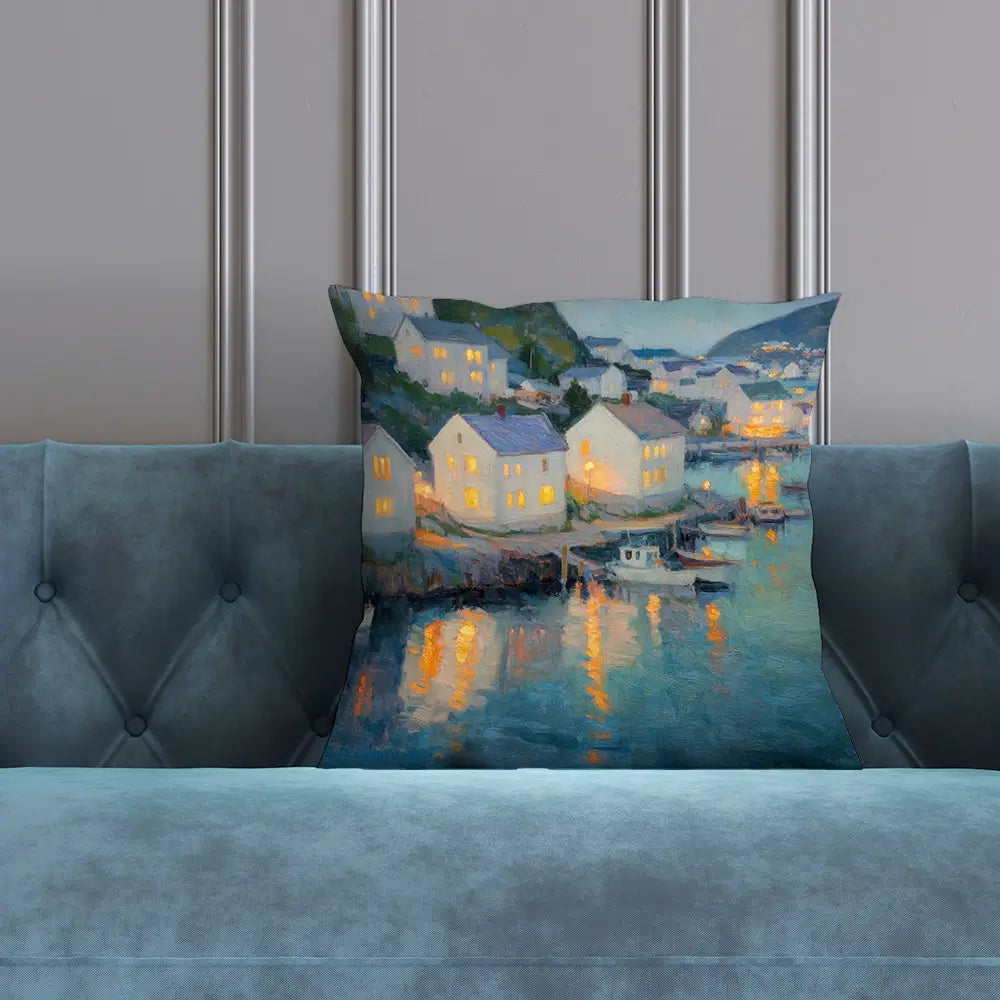 Waterside Evening Cushion Waterside Evening Cushion wall art product Tanya Ocean