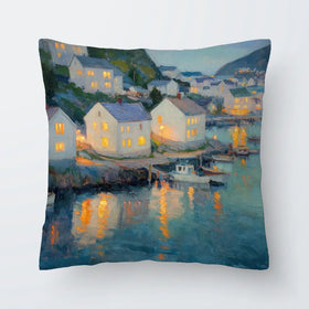 Waterside Evening Cushion Waterside Evening Cushion wall art product Tanya Ocean