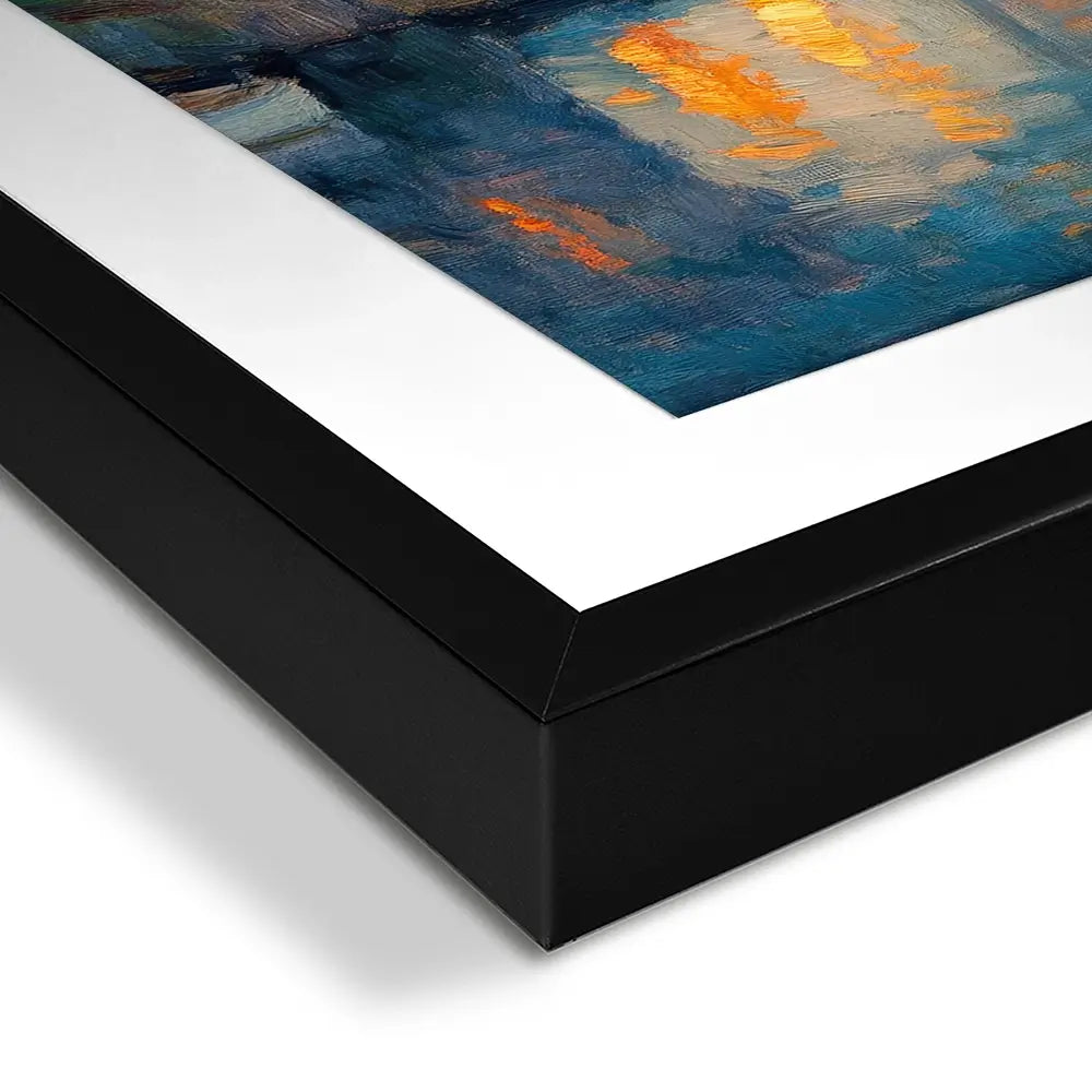 Waterside Evening Square Framed Art Print Waterside Evening Square Framed Art Print wall art product Tanya Ocean