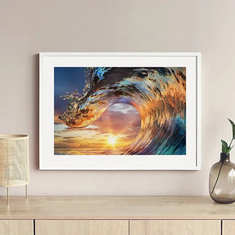 Wave Framed Art Print Wave Framed Art Print wall art product Willyam Bradberry / Shutterstock