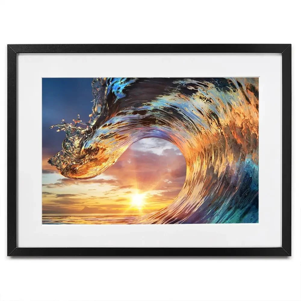 Wave Framed Art Print Wave Framed Art Print wall art product Willyam Bradberry / Shutterstock