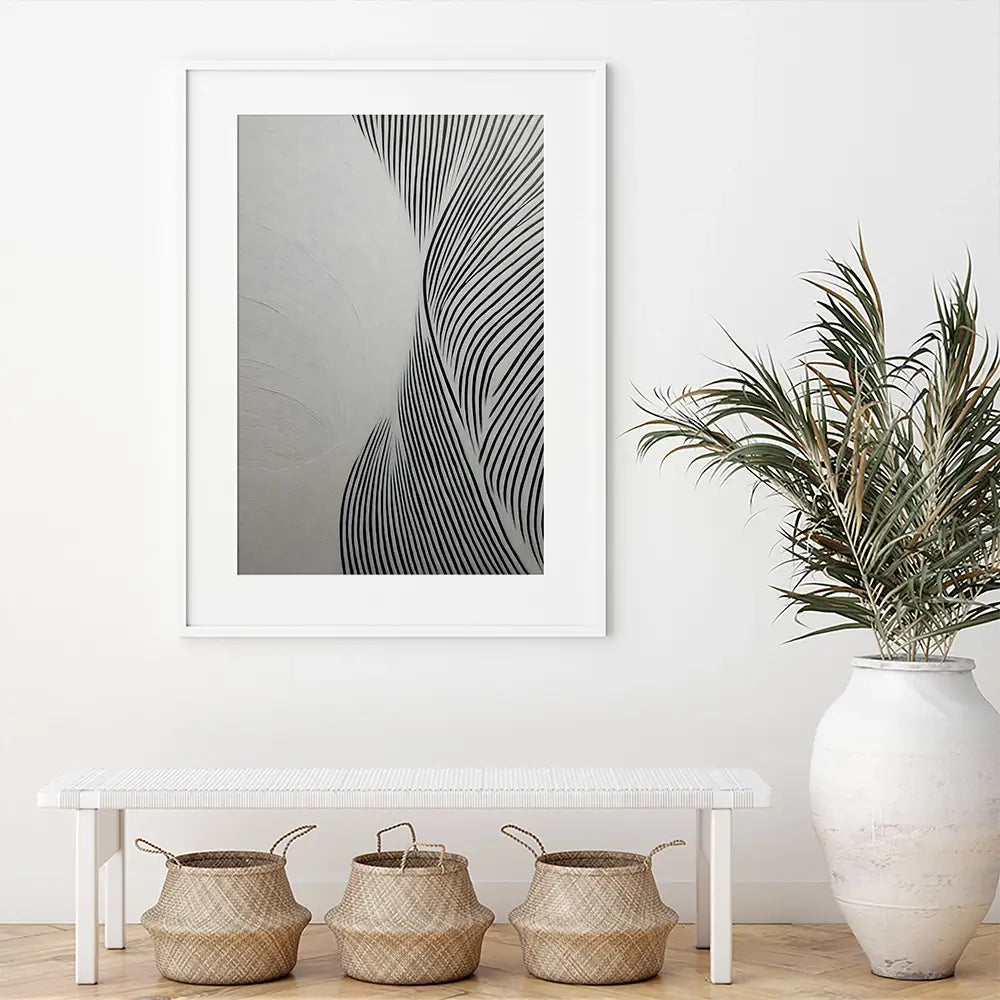 Waves Framed Art Print Waves Framed Art Print wall art product LSR Design Studio - Independent
