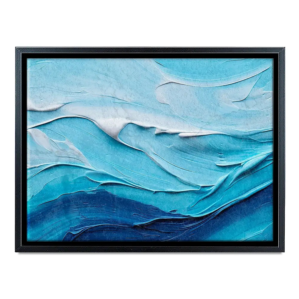 Waves Of Blue Canvas Print Waves Of Blue Canvas Print wall art product Art Print Shop