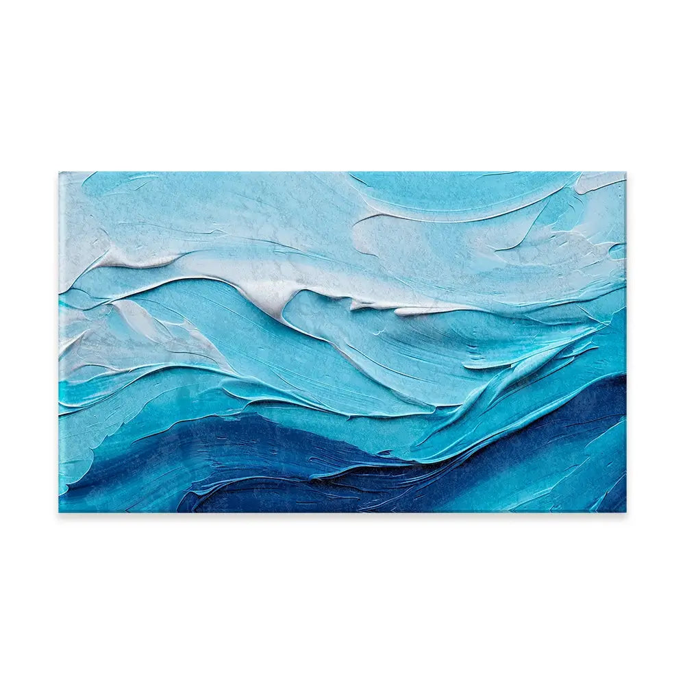 Waves Of Blue Canvas Print Waves Of Blue Canvas Print wall art product Art Print Shop