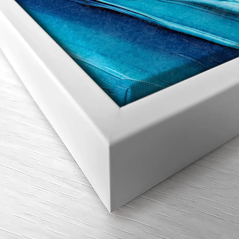 Waves Of Blue Canvas Print Waves Of Blue Canvas Print wall art product Art Print Shop