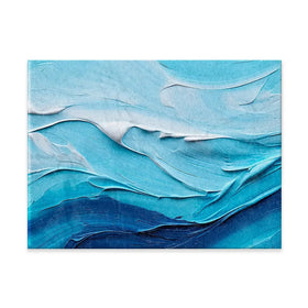 Waves Of Blue Canvas Print Waves Of Blue Canvas Print wall art product Art Print Shop
