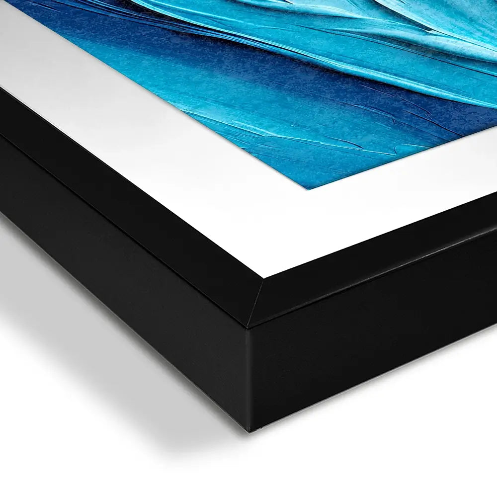 Waves Of Blue Framed Art Print Waves Of Blue Framed Art Print wall art product Art Print Shop