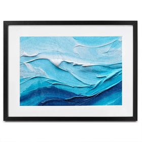 Waves Of Blue Framed Art Print Waves Of Blue Framed Art Print wall art product Art Print Shop