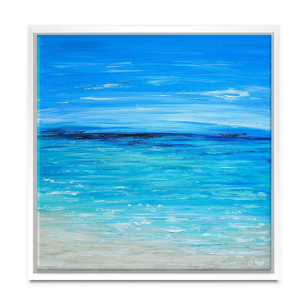 Waves Of Happiness Canvas Print Waves Of Happiness Canvas Print wall art product Jo Gough