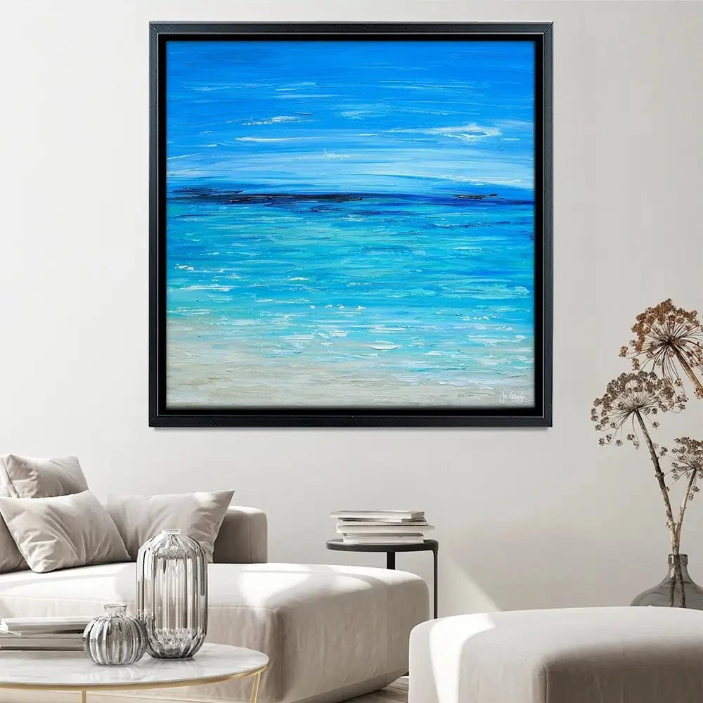 Waves Of Happiness Canvas Print Waves Of Happiness Canvas Print wall art product Jo Gough