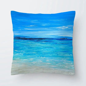 Waves Of Happiness Cushion Waves Of Happiness Cushion wall art product Jo Gough