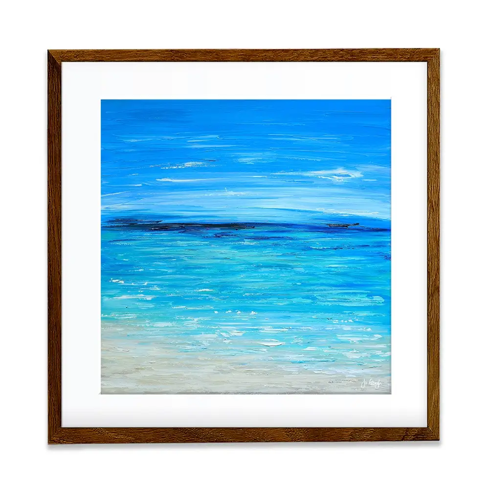 Waves Of Happiness Framed Art Print Waves Of Happiness Framed Art Print wall art product Jo Gough