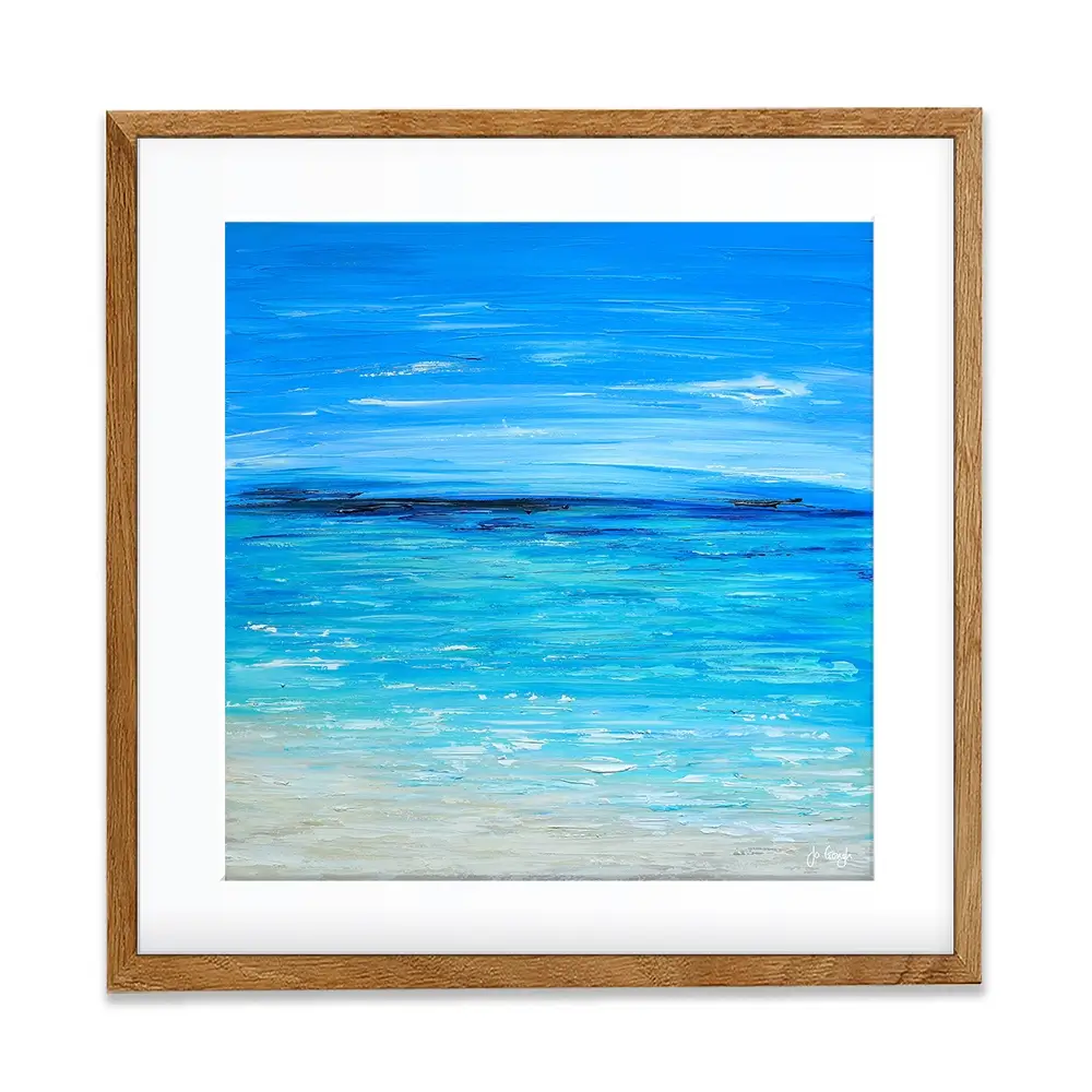 Waves Of Happiness Framed Art Print Waves Of Happiness Framed Art Print wall art product Jo Gough
