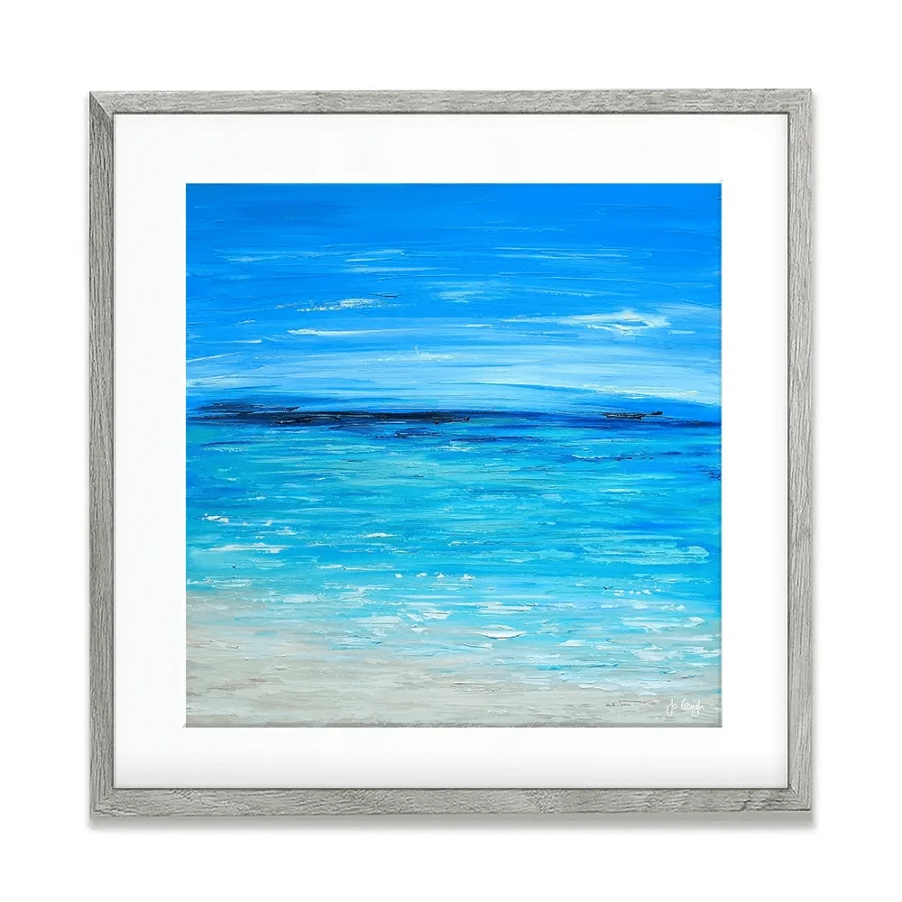 Waves Of Happiness Framed Art Print Waves Of Happiness Framed Art Print wall art product Jo Gough